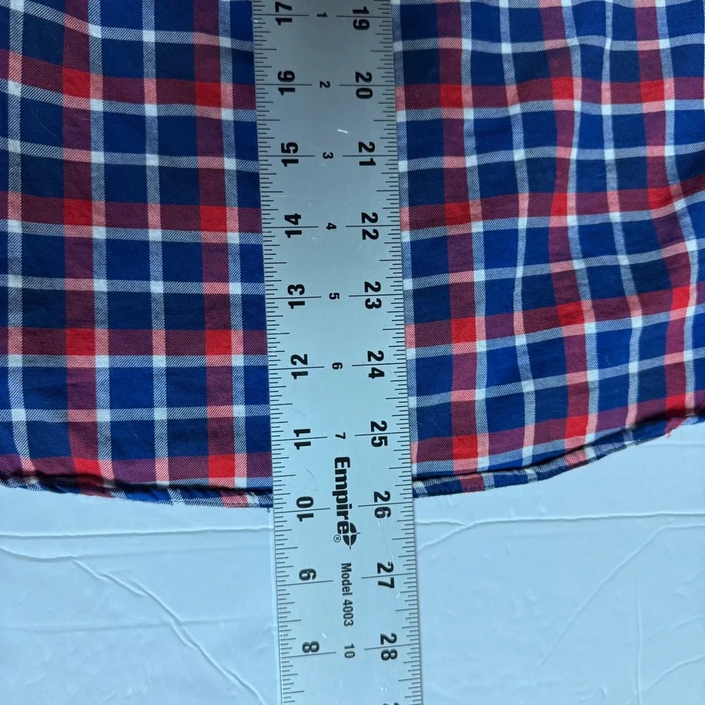 Kids Ralph Lauren Plaid Button Down Shirt‎ Long Sleeve Blue Red White Size L G